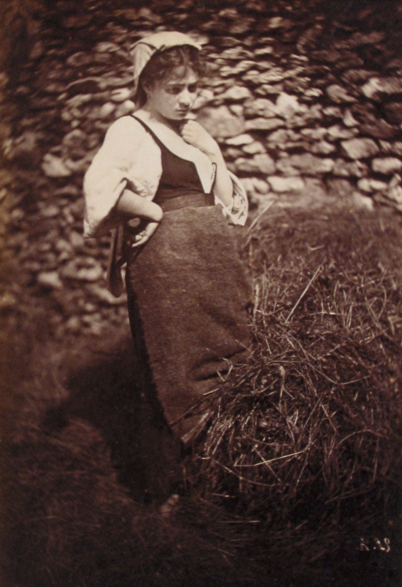 Female Peasant with Pile of Straw