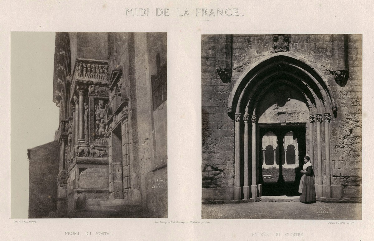 Entrée du Cloitre, Arles, Eglise Metropolitaine de St. Trophime (mounted with Profil du Portail)
