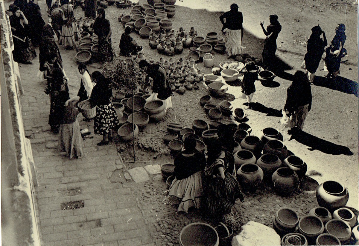 Street Scene with Pottery