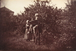 Two Female Peasants, One riding Donkey