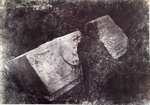 Jerusalem, Tombeau du Rois de Juda: Fragments d'un sarcophage