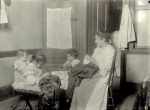 N.Y. tenement. Little ones helped in homework