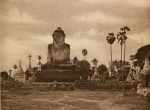 No. 46 Amerapoora. Colossal Statue of Gautama close to the N. end of the (wooden) bridge